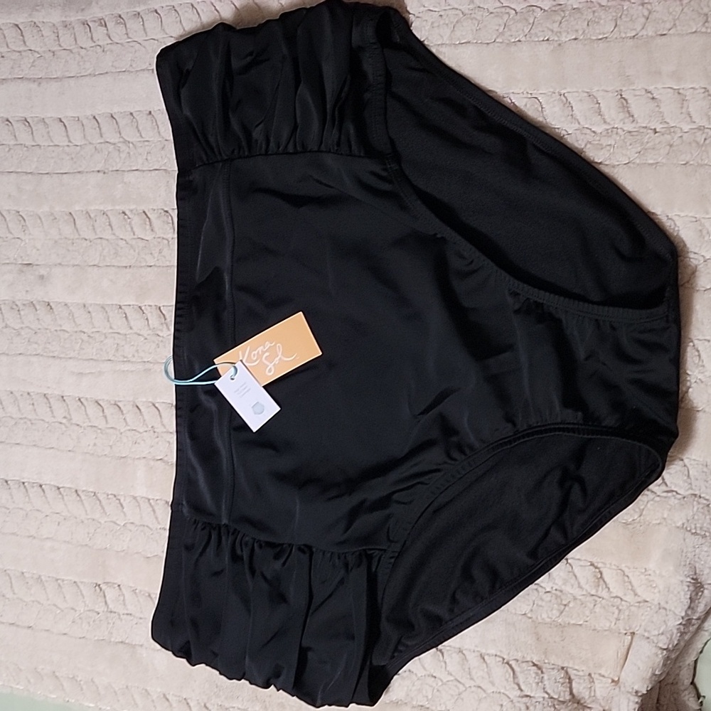 2X, 20/22, Kona Sol black, high waist, full seat coverage, NWT